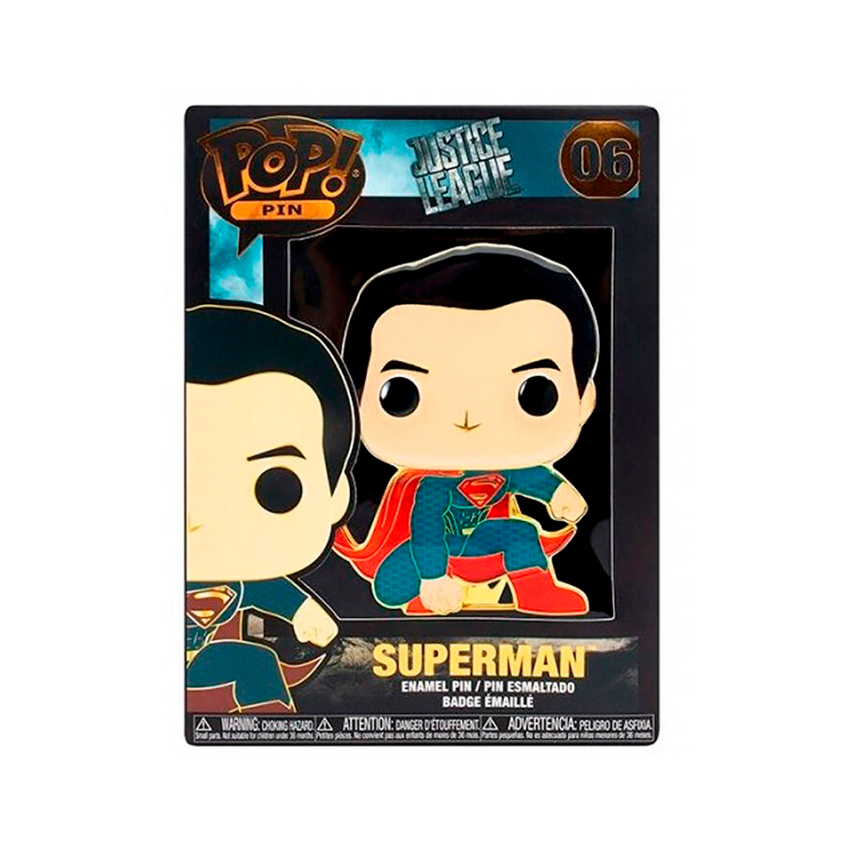Пін колекційний Funko Pop DC Comics Superman - Супермен Багатоколірний — превʼю 6