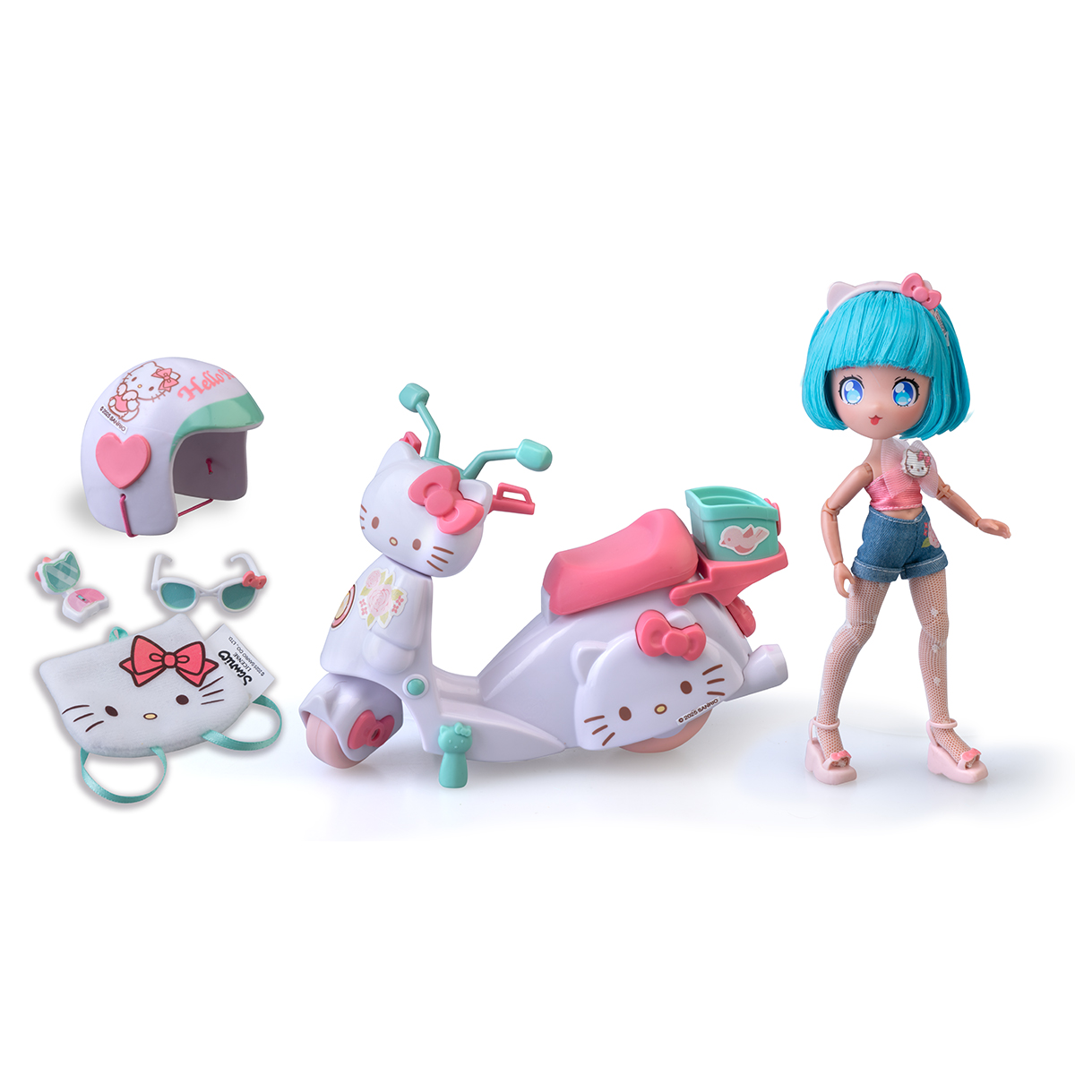 Ігровий набір для дівчаток 4SF Manga Dolls Hello Kitty зі скутером Пінк — превʼю 11