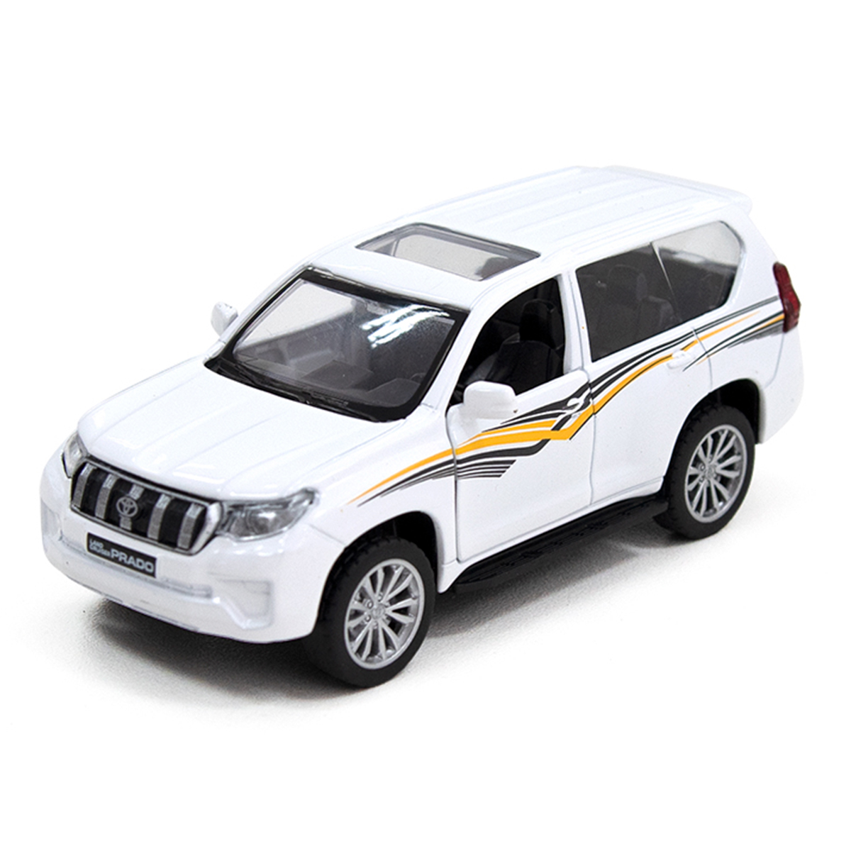 Автомодель Toyota Land Cruiser Techno Drive металева Біла — превʼю 13