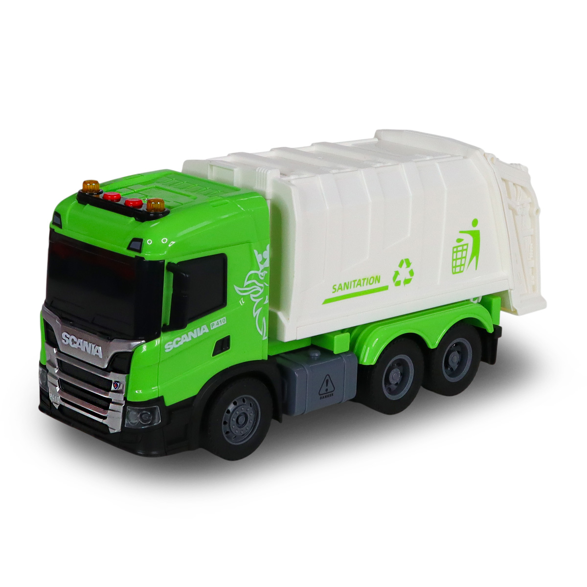 Автомодель TechnoDrive Big Truck Сміттєвоз Scania 28 см зі світлом та звуком