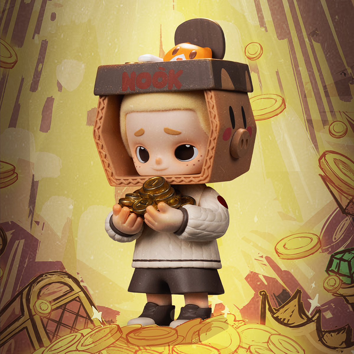 Колекційна фігурка 52Toys NOOK Вінтажна крамниця — Nook та Jiumu — 9 см — превʼю 17