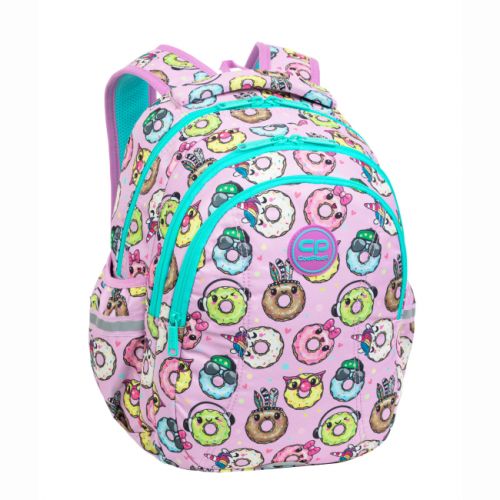 Рюкзак молодіжний CoolPack JOY S Happy Donuts 17х39х28 см Рожевий — превʼю 1