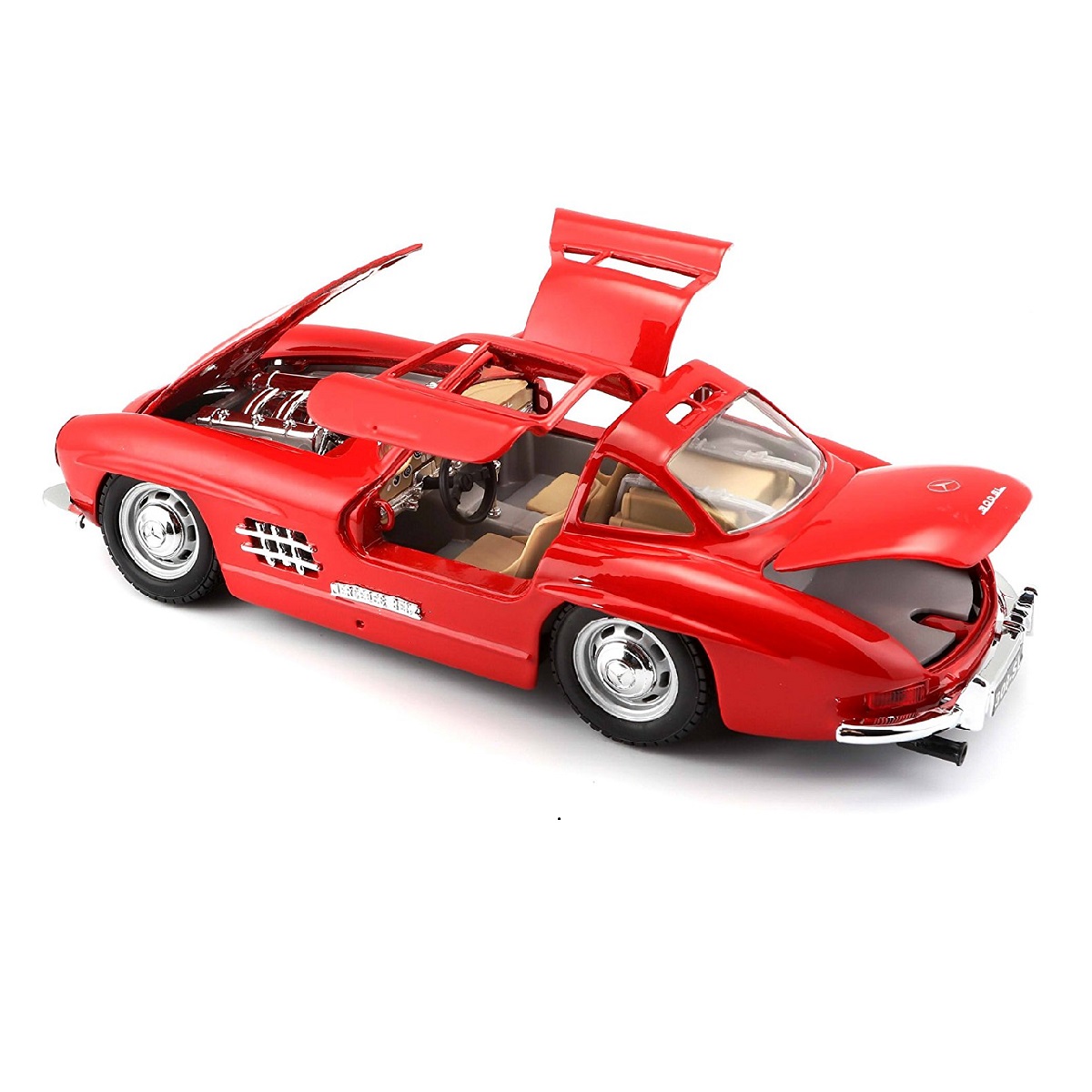 Колекційна автомодель Mercedes-Benz 300 SL 1954 Bburago 1:24 металева — превʼю 12