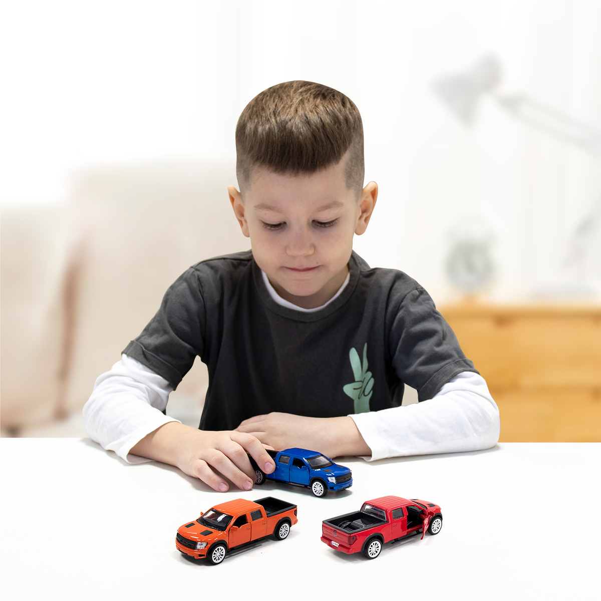 Автомодель FORD F-150 SVT Raptor TechnoDrive металева Синя — превʼю 2