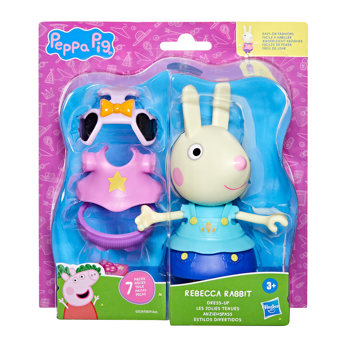 Ігровий набір Peppa Figurines Одягни Ребекку дитячий 15 cm з аксесуарами — превʼю 12