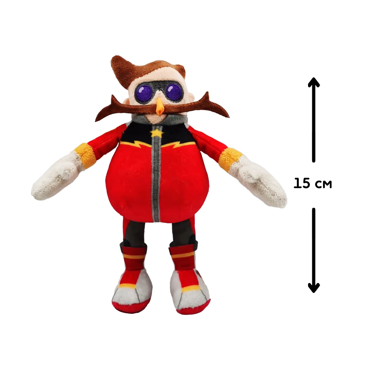 М'яка іграшка Sonic Prime – Доктор Еґман (Dr. Eggman) на кліпсі — превʼю 4