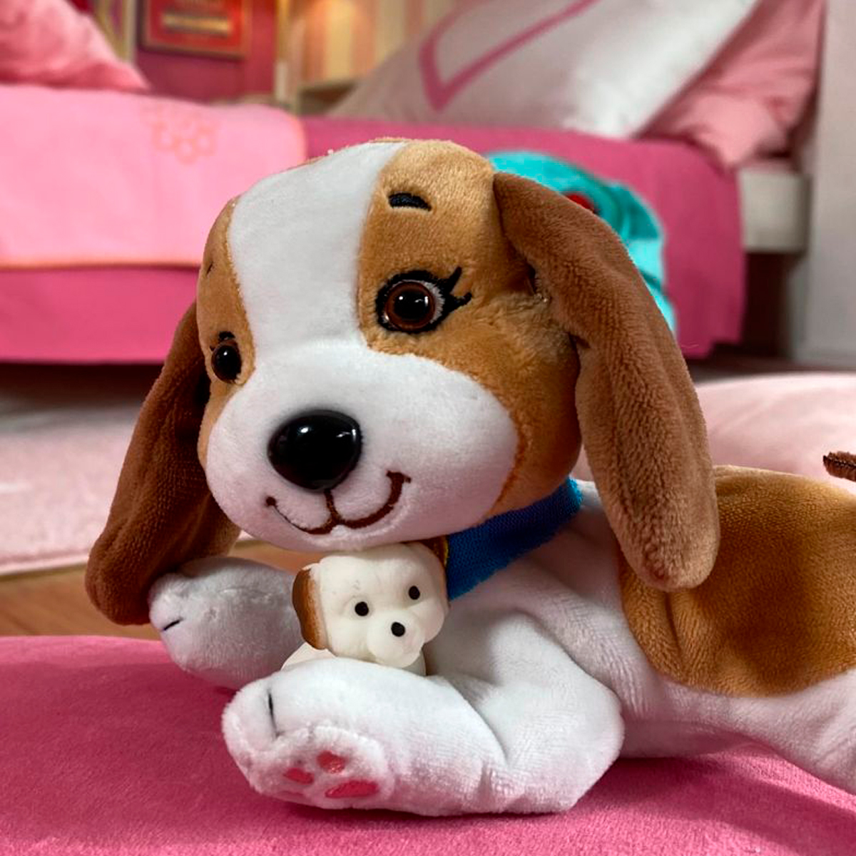 М'яка іграшка Собачка мама з сюрпризом — Dog Mom with Surprise — 25 см — превʼю 14