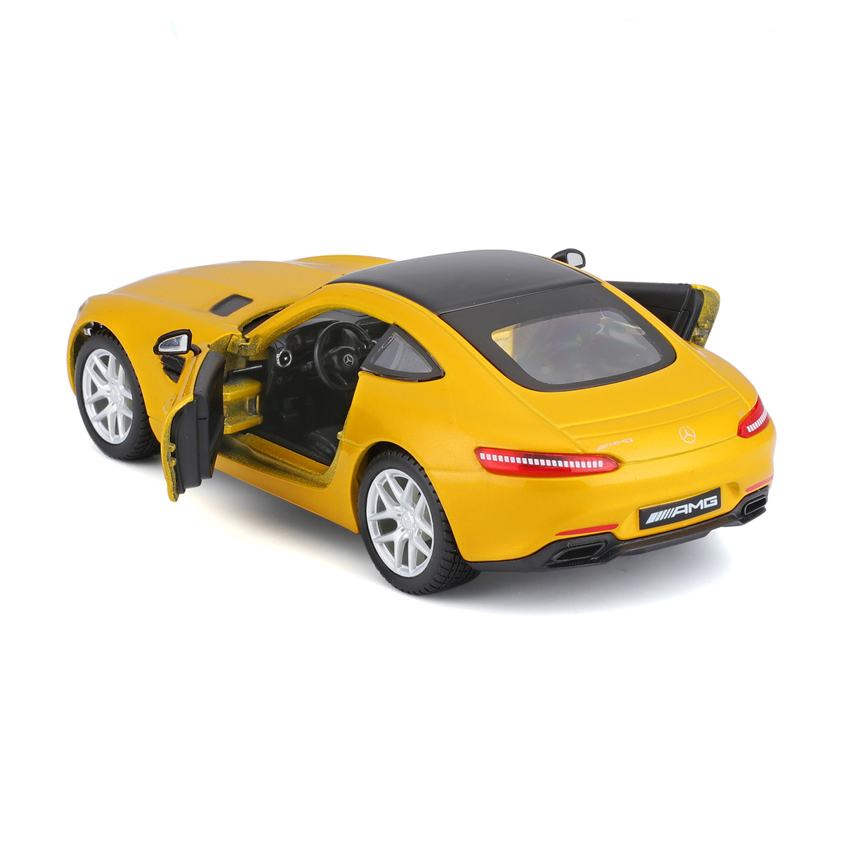 Автомодель Mercedes-AMG GT Bburago 1:32 металева Жовта — превʼю 12