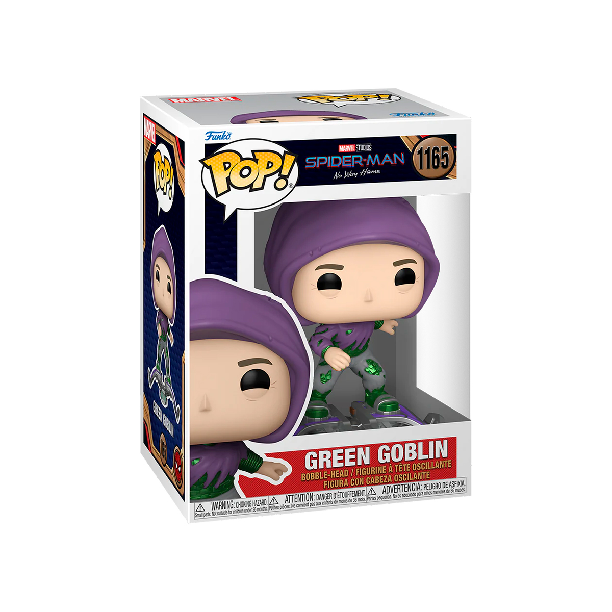 Колекційна ігрова фігурка Funko POP Spider-Man No Way Home Goblin 114 мм — превʼю 5