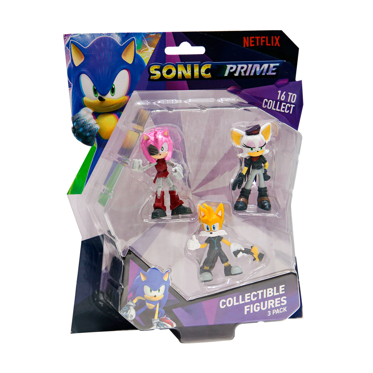 Набір фігурок Sonic Prime 3 шт Ребел Руж Тейлз Расті Роуз — превʼю 3