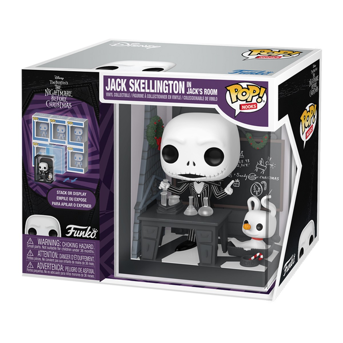 Колекційна фігурка Жах перед Різдвом - Джек Скеллінгтон Funko POP Nooks — превʼю 3