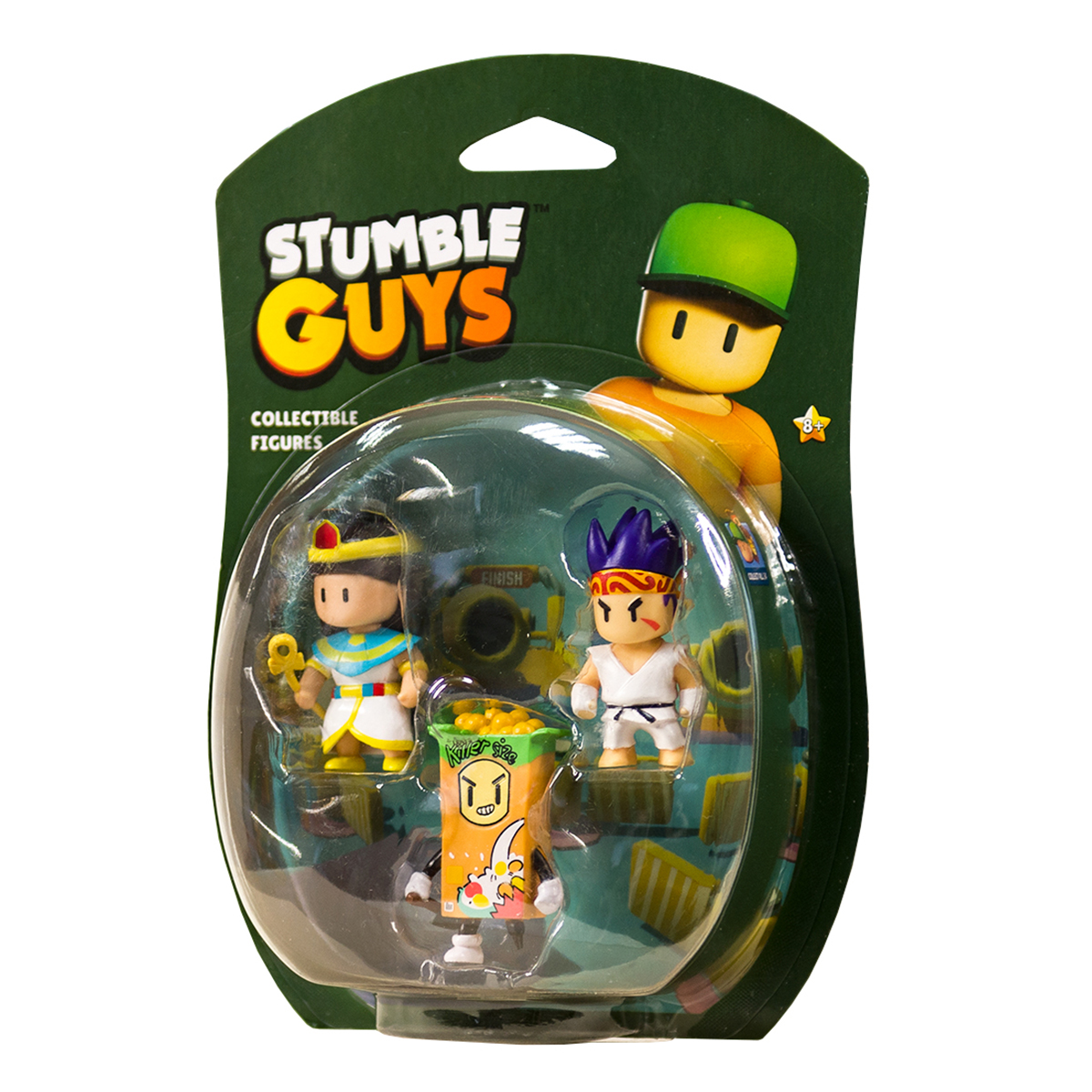 Набір фігурок Stumble Guys 3 шт Сенсей Фаєрфіст Клеопатра Кілер — превʼю 4
