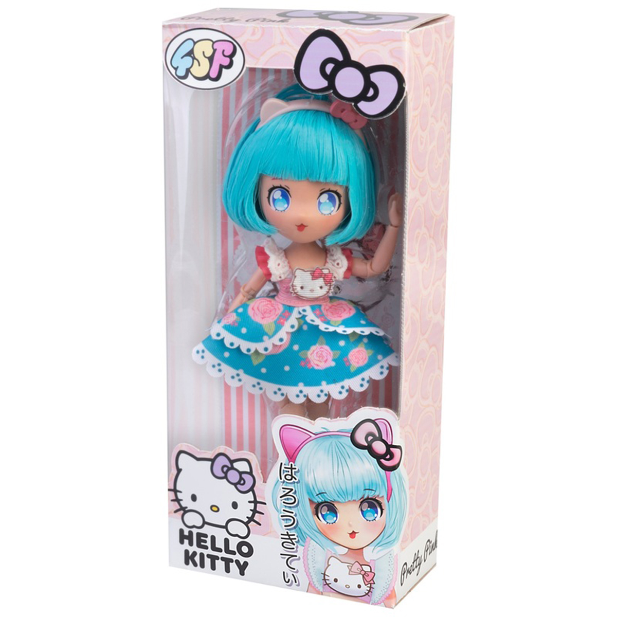 Лялька 4SF Manga Dolls Hello Kitty Пінк 19,5 см з аксесуарами — превʼю 19