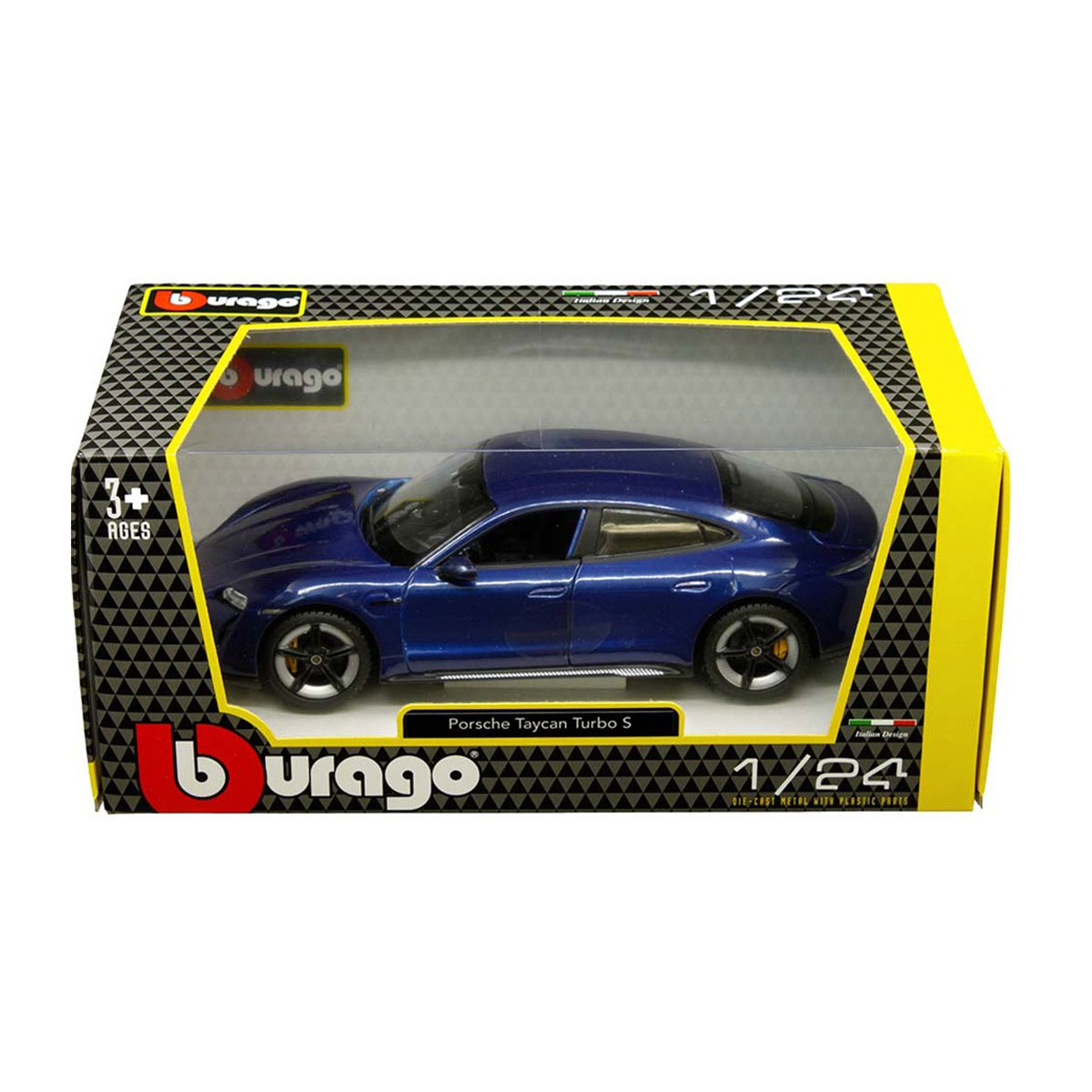 Автомодель Porsche Taycan Turbo S Bburago 1:24 металева — превʼю 15