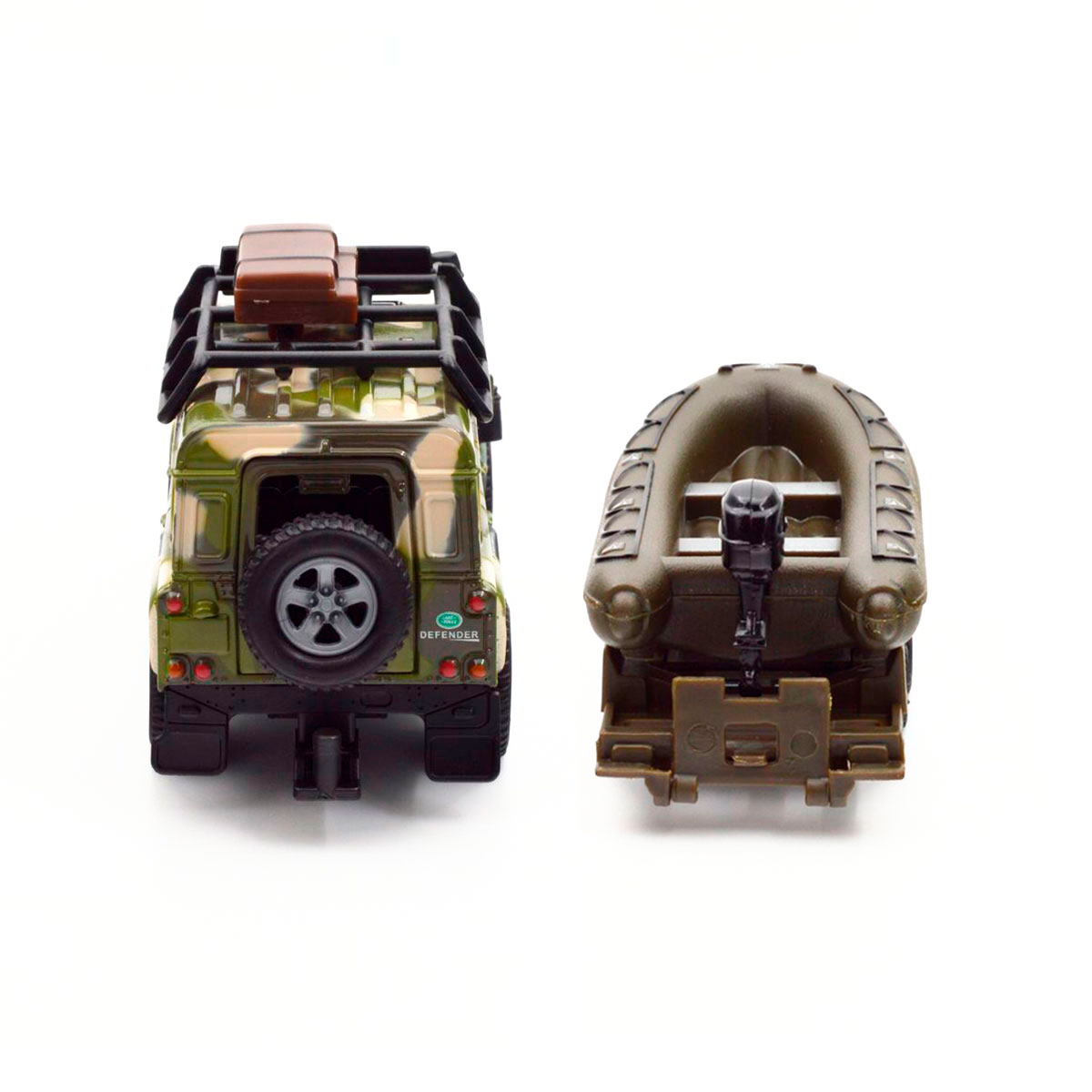 Ігровий набір військовий Land Rover Defender з човном TechnoDrive 27 см Зелений — превʼю 21