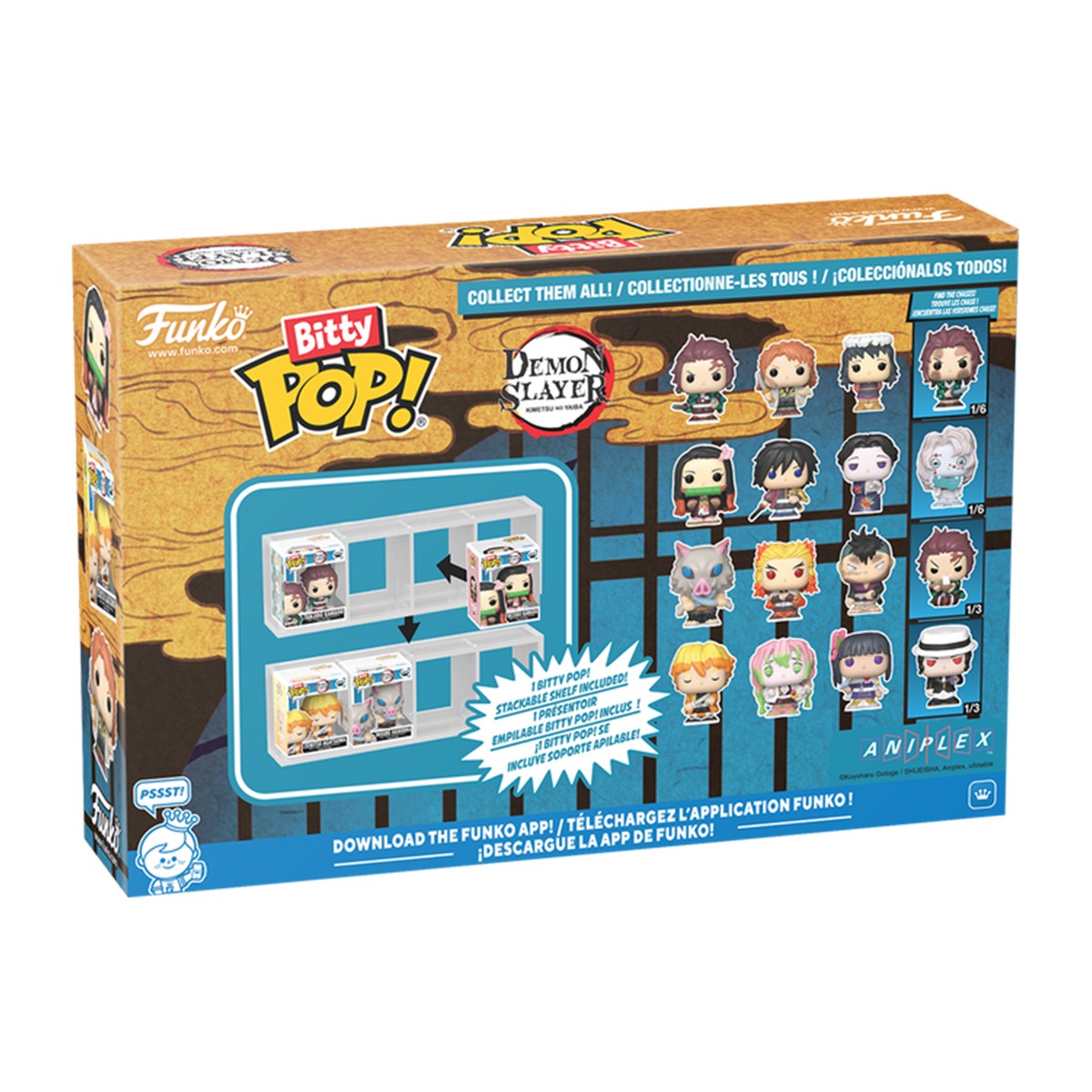 Набір колекційних фігурок Вбивця демонів Demon Slayer Funko Bitty POP 4 шт — превʼю 12