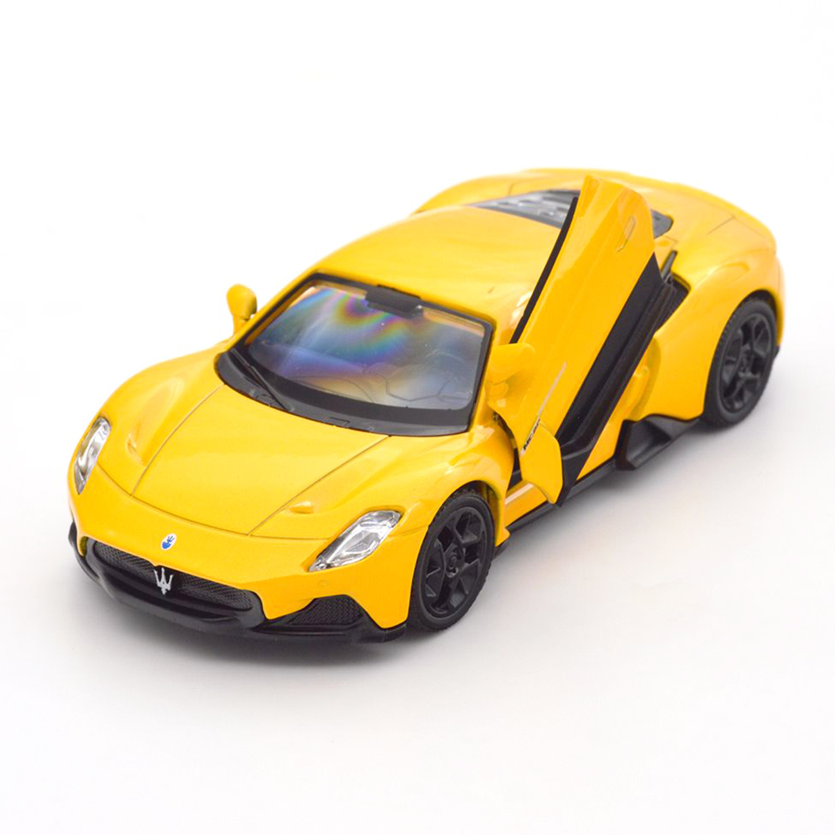 Автомодель Maserati MC20 TechnoDrive 1:32 металева Жовта — превʼю 9