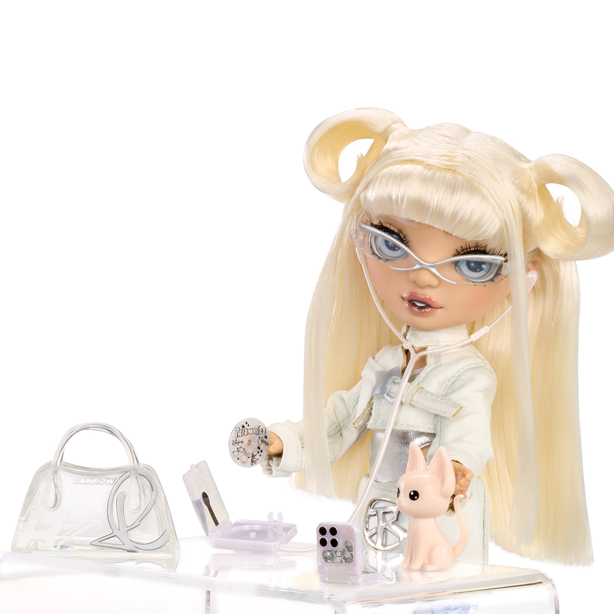 Ігровий набір лялька Rainbow High Sparkle & Shine Вітні з аксесуарами Білий — превʼю 11