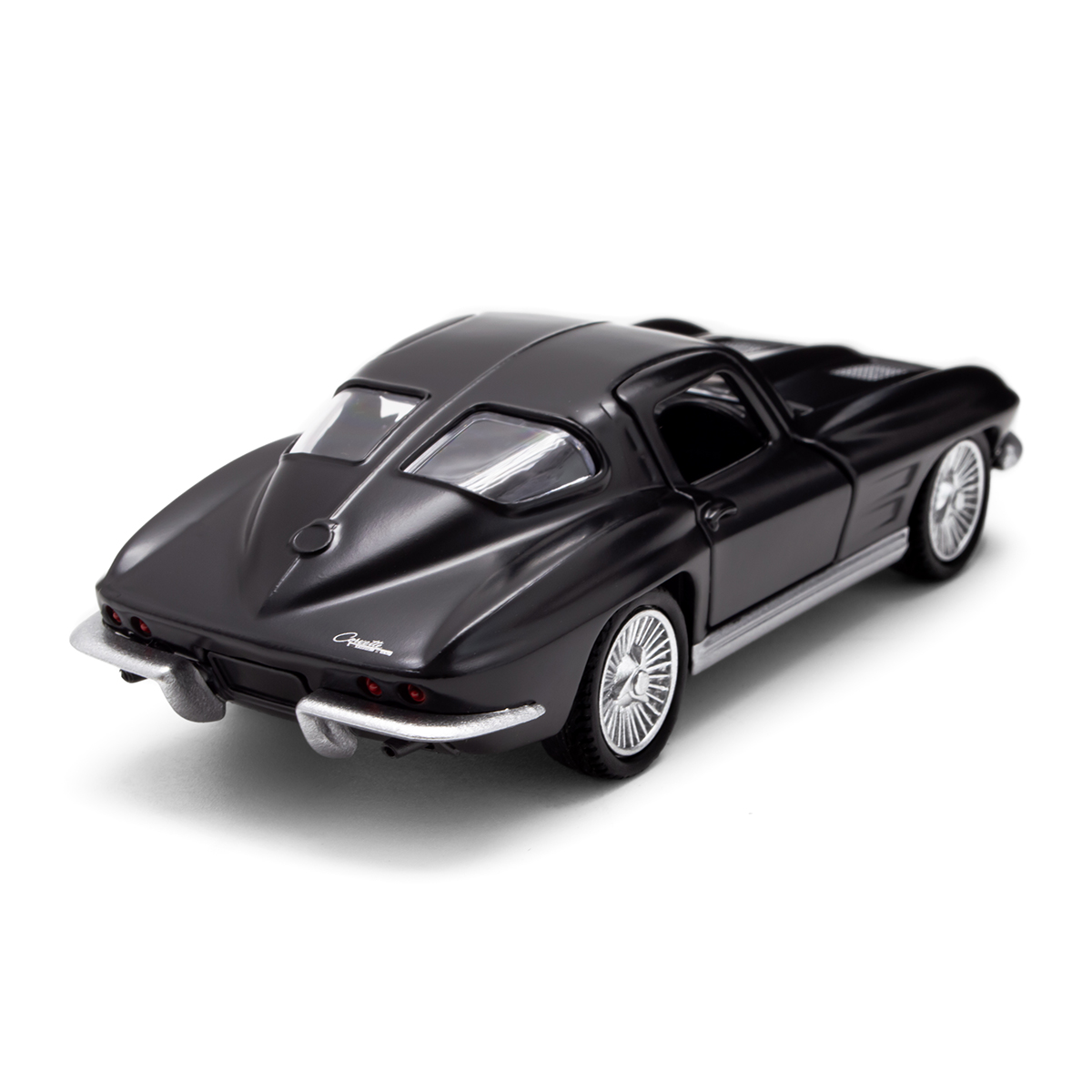 Автомодель Chevrolet Corvette Split Window 1963 металева 1:35 Матова чорна — превʼю 26