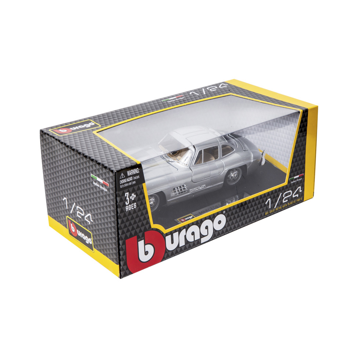 Колекційна автомодель Mercedes-Benz 300 SL 1954 Bburago 1:24 металева — превʼю 9