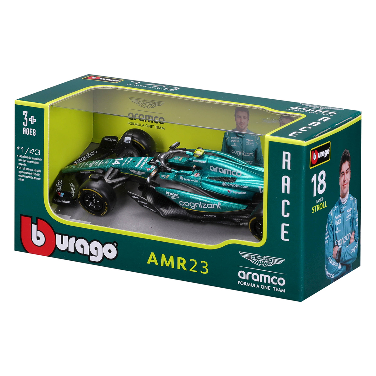 Автомодель Bburago Aston Martin AMR23 2023 1:43 — превʼю 17