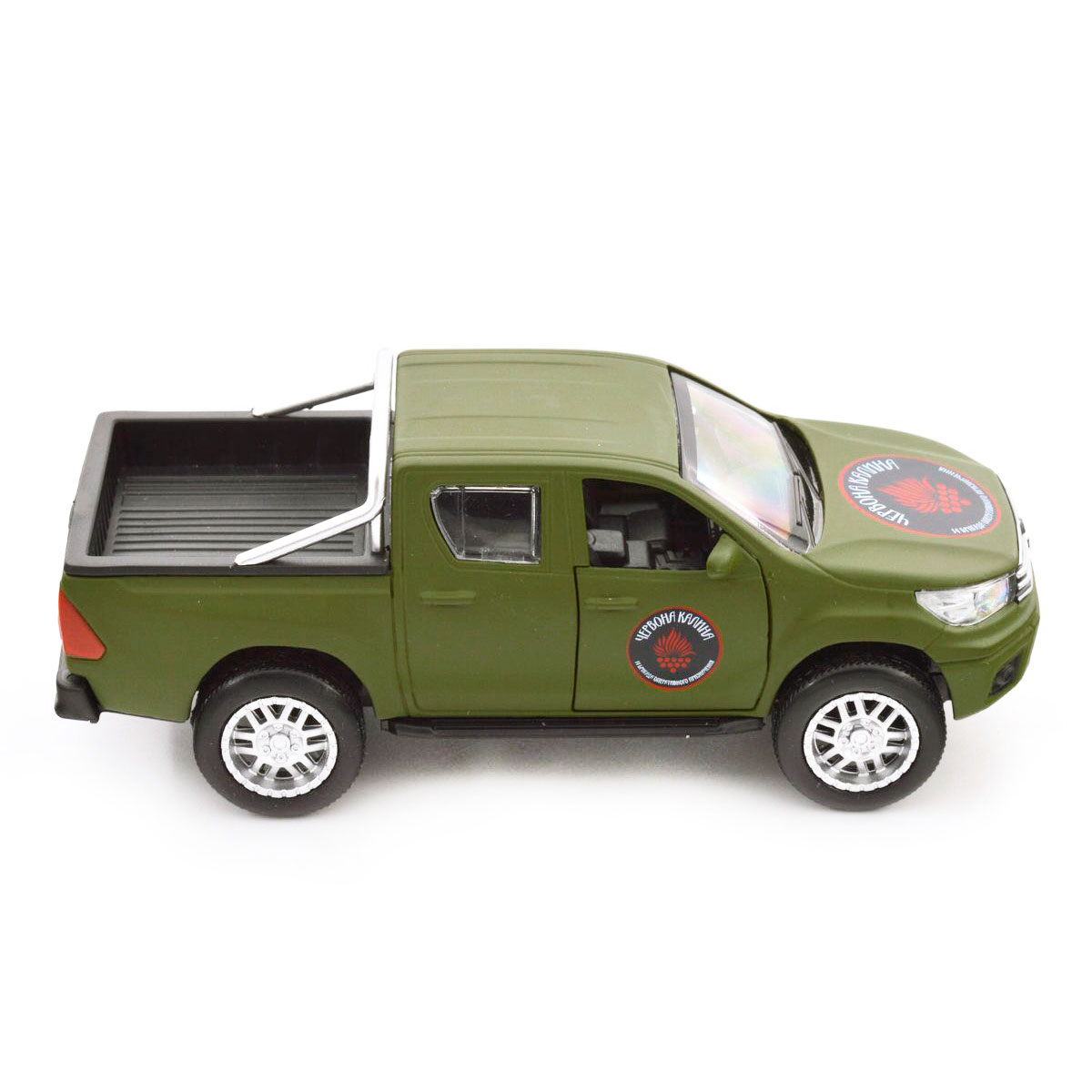 Автомодель TechnoDrive Toyota Hilux Червона калина 1:40 металева — превʼю 30