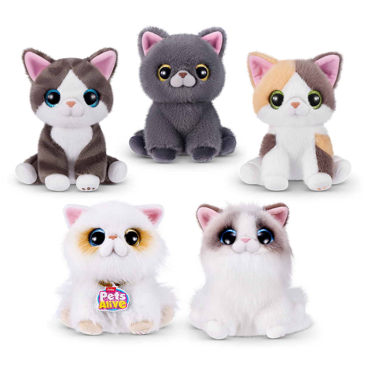 Інтерактивна іграшка Pets Alive S2 Грайливі кошенята 16x13 см Різнокольоровий — превʼю 20