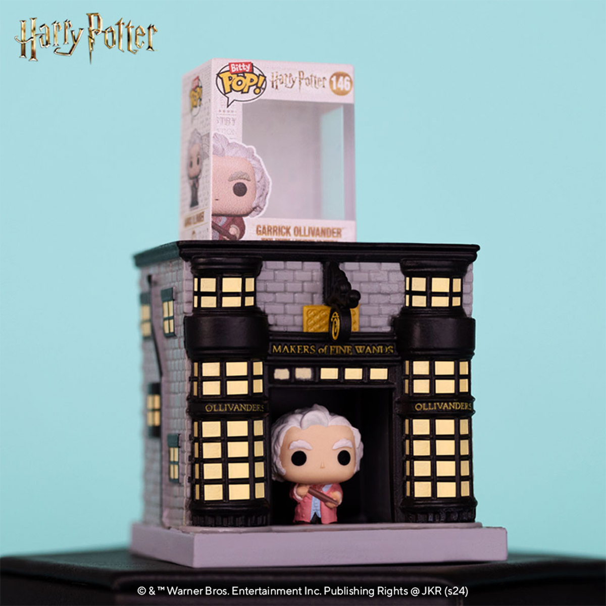 Набір фігурок Funko Bitty Pop Town — Гаррі Поттер Олівандер (Harry Potter Ollivander) — 2,54 см — превʼю 14