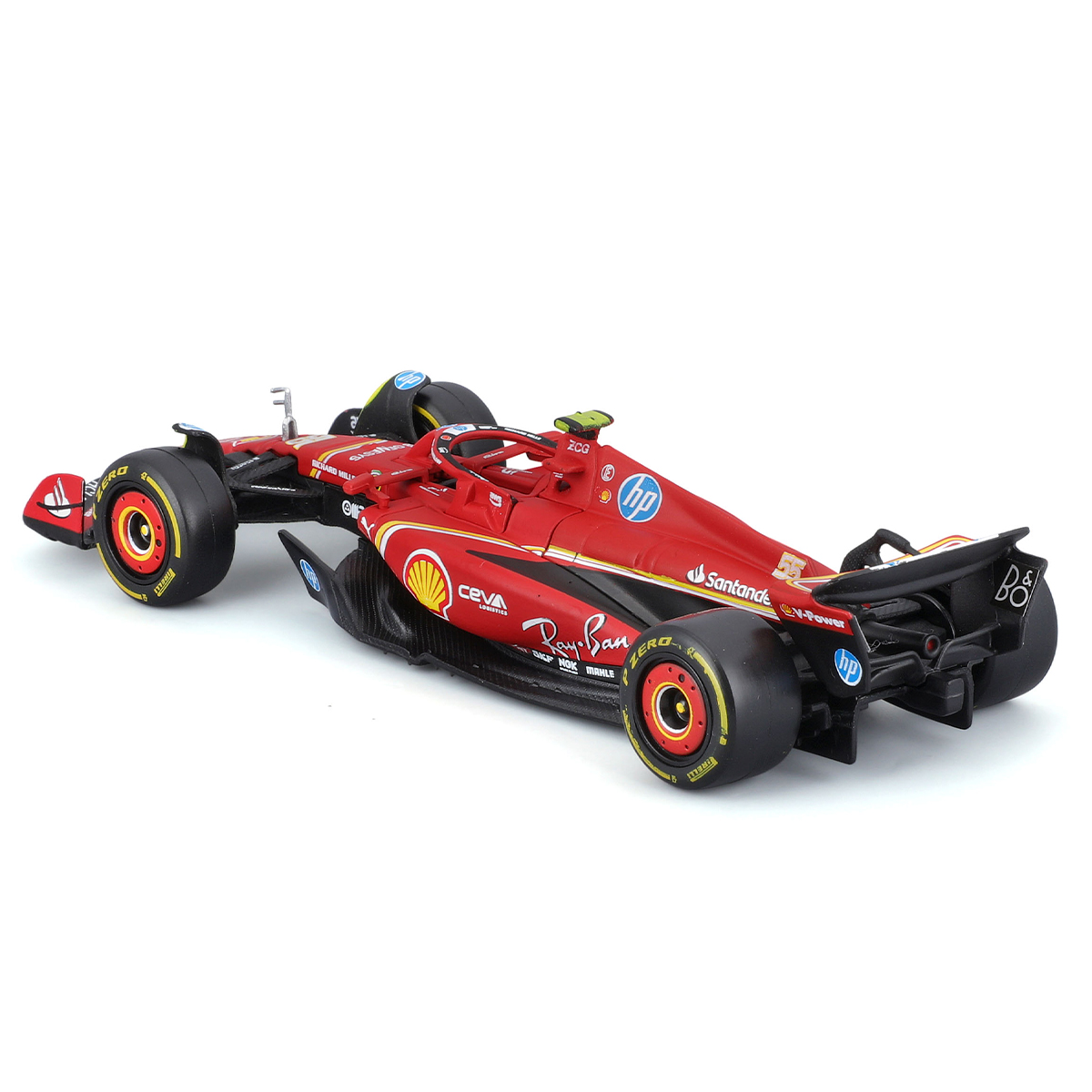Автомодель Ferrari SF-24 Racing Bburago 1:43 Червона — превʼю 20