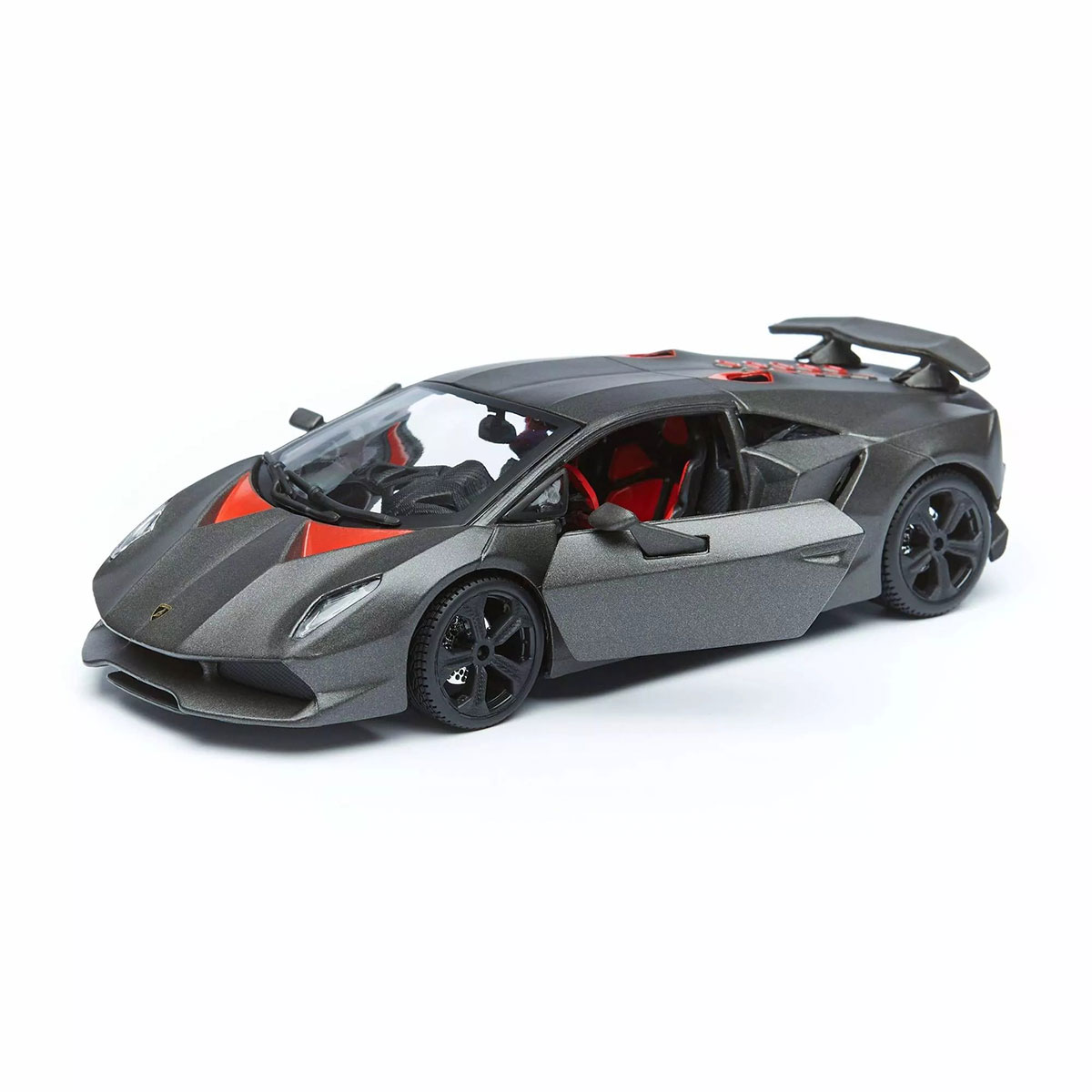 Автомодель Bburago Lamborghini Sesto Elemento 1:24 сірий металік — превʼю 15