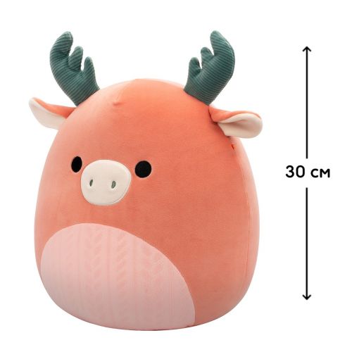 М'яка іграшка Squishmallows Лось Ромелу 30 см Різнобарвна — превʼю 2