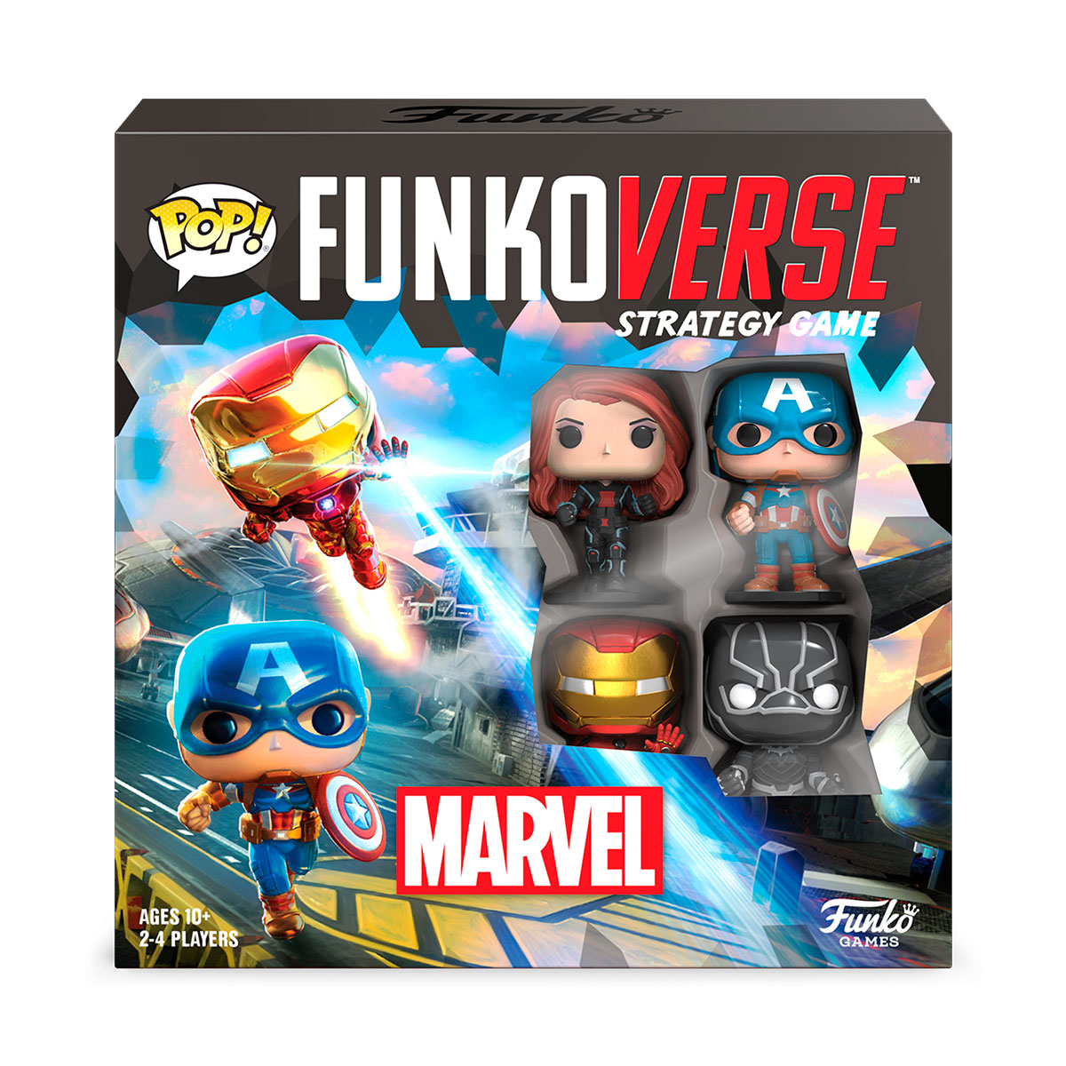 Настільна гра Pop Funkoverse Marvel стратегічна 4 фігурки — превʼю 1