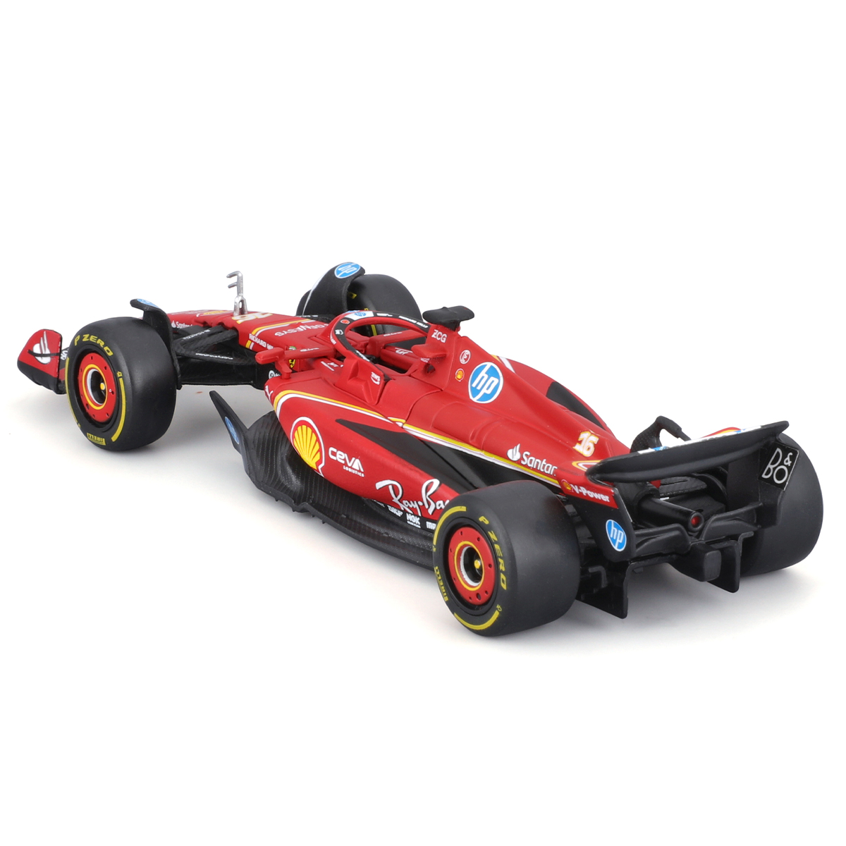 Автомодель Ferrari SF-24 Racing Bburago 1:43 Червона — превʼю 16