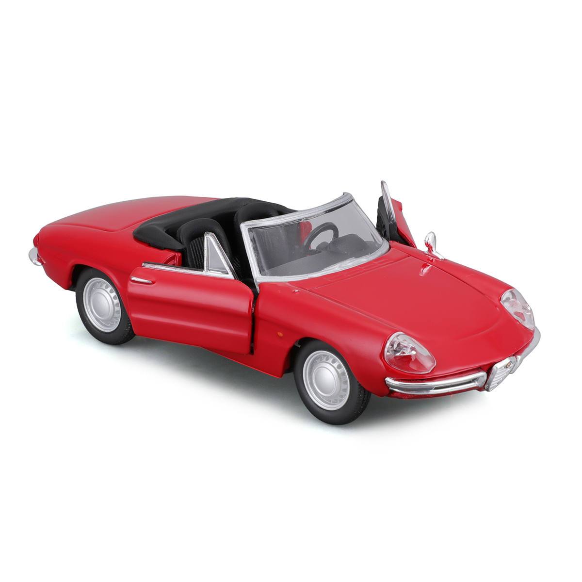Автомодель Bburago Alfa Romeo Spider 1966 червона 1:32 — превʼю 13