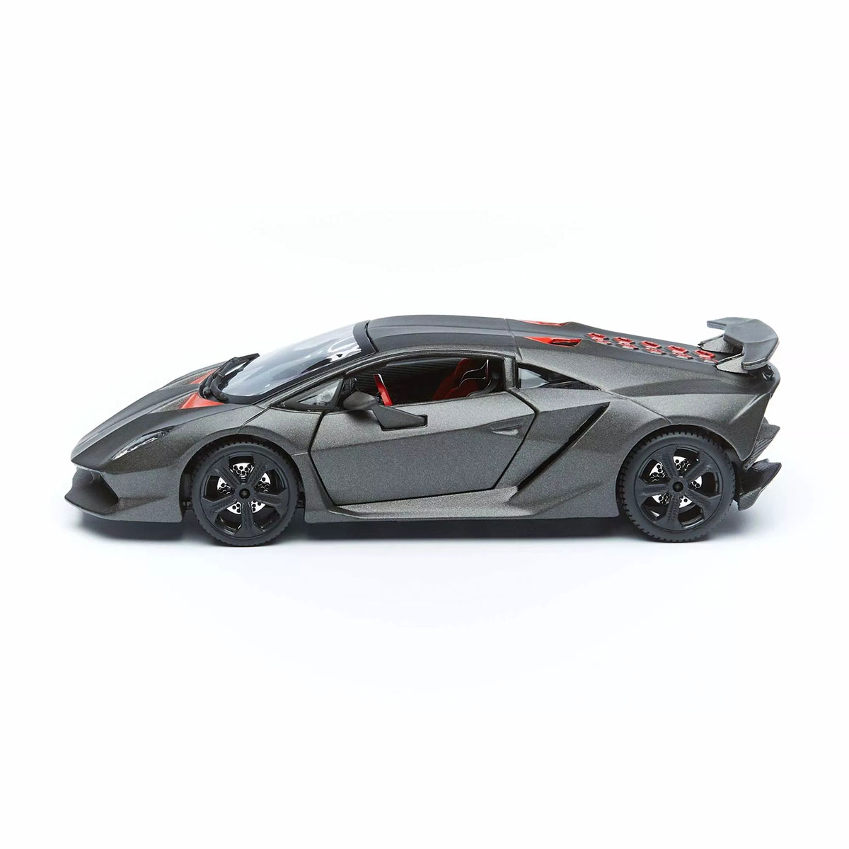 Автомодель Bburago Lamborghini Sesto Elemento 1:24 сірий металік — превʼю 16