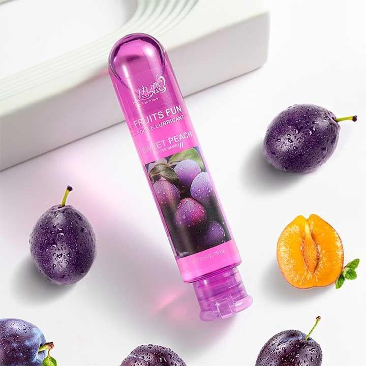 Гель лубрикант зволожуючий їстівний Fruits Fun слива 80 мл