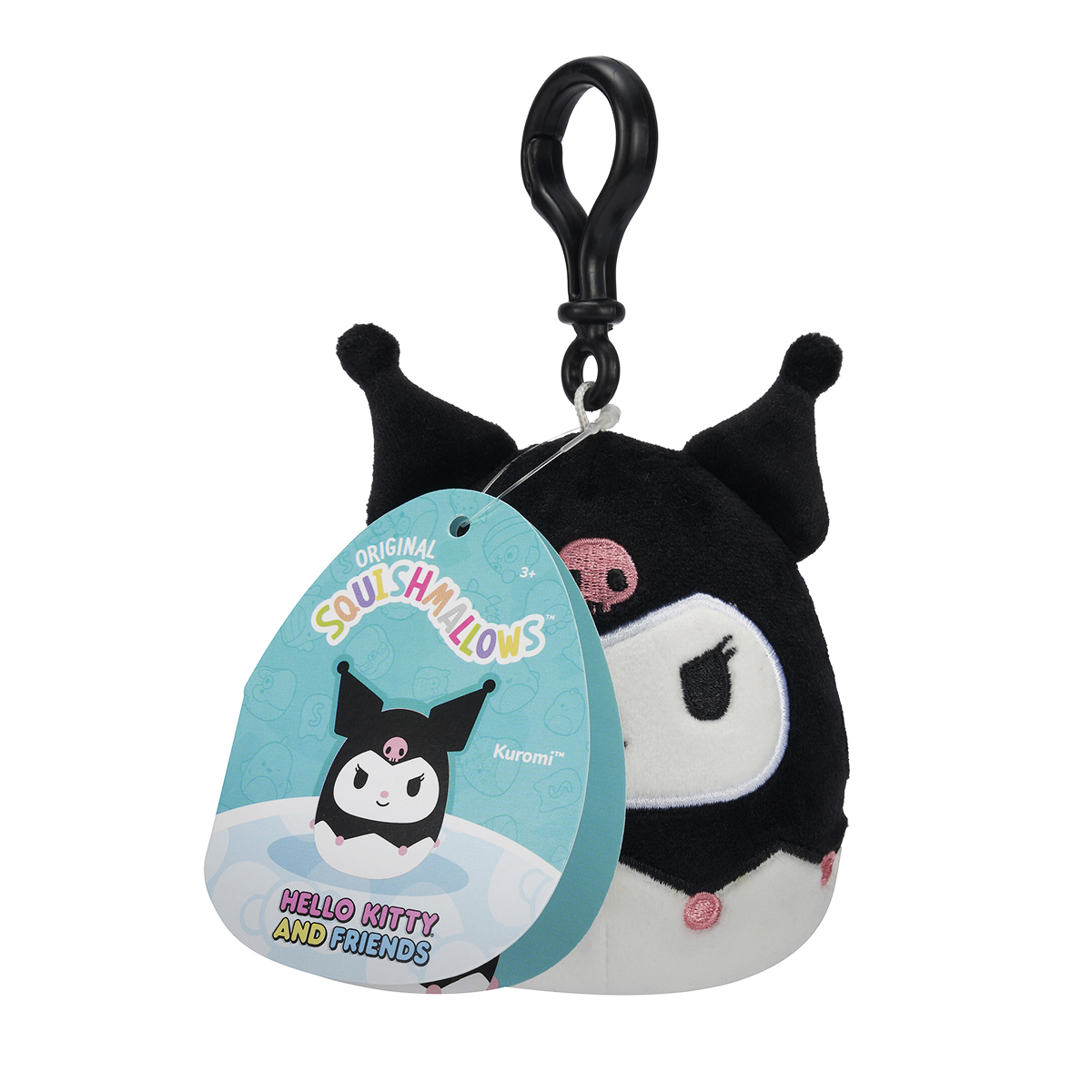 М'яка іграшка на кліпсі Squishmallows — Куромі (Kuromi) — 9 см — превʼю 6