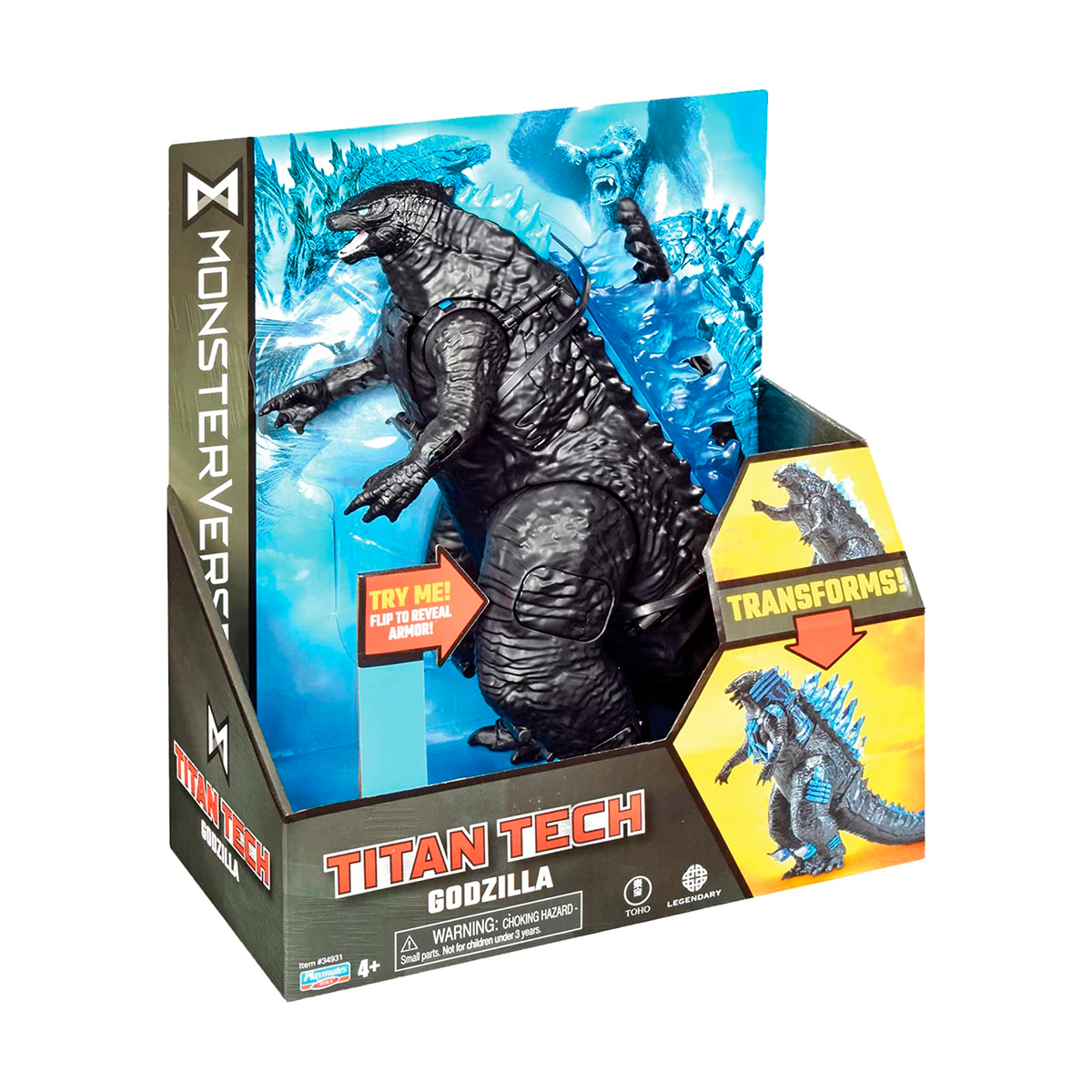 Фігурка Godzilla vs Kong Titan Tech Ґодзілла з трансформацією — превʼю 15