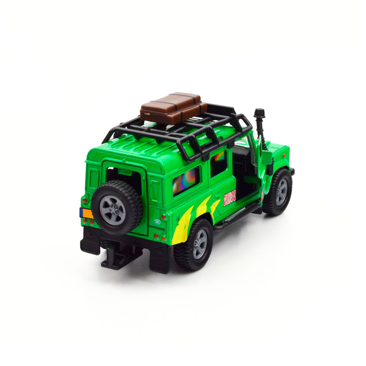 Ігровий набір Land Rover з причепом і динозавром TechnoDrive металевий 29 см — превʼю 26