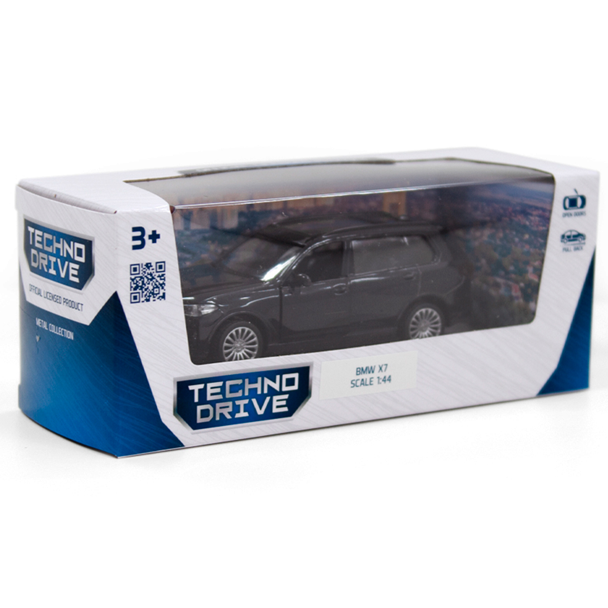 Автомодель BMW X7 Techno Drive металева Чорна — превʼю 16