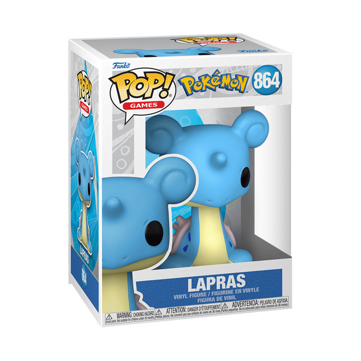 Ігрова фігурка Колекційна Funko POP Pokemon - Lapras Лапрас Аніме Синій — превʼю 10