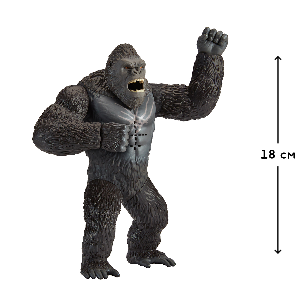 Фігурка Godzilla x Kong Конг з рухливими частинами тіла зі звуком — превʼю 9