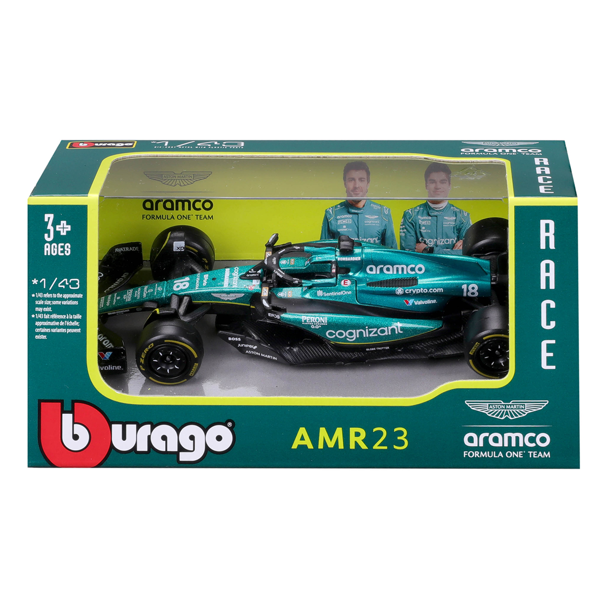 Автомодель Bburago Aston Martin AMR23 2023 1:43 — превʼю 14