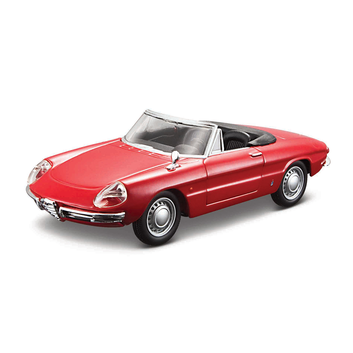 Автомодель Bburago Alfa Romeo Spider 1966 червона 1:32 — превʼю 9