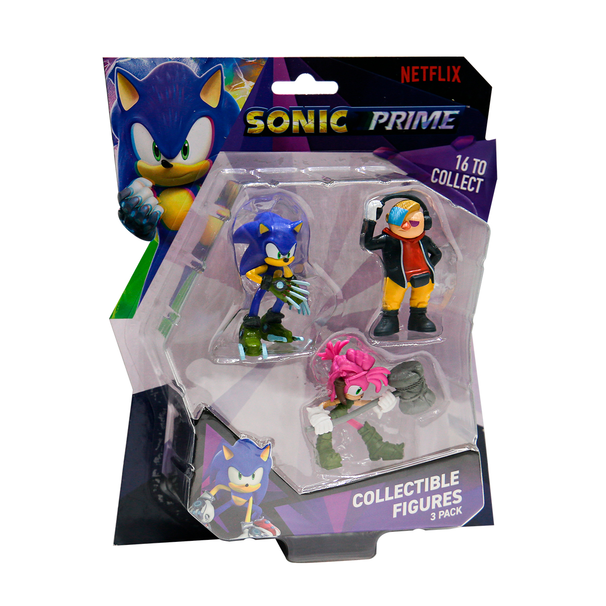 Набір ігрових фігурок Sonic Prime 3 шт Сонік Емі Доктор Не — превʼю 3