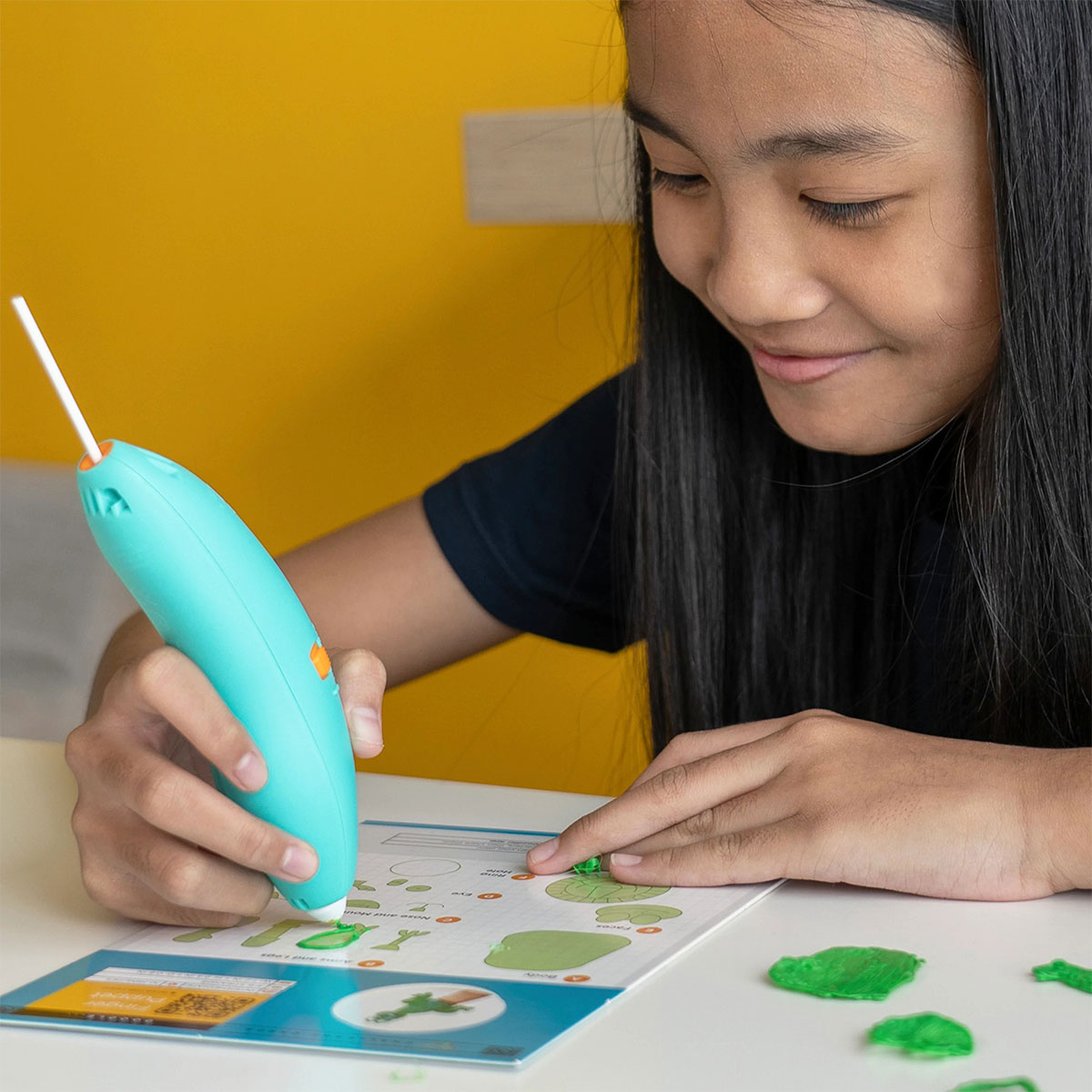 3D-ручка Battat Lite 3Doodler Start Plus дитяча для творчості 72 стрижні — превʼю 2