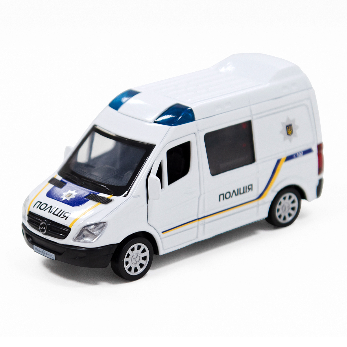 Автомодель Mercedes-Benz Sprinter Поліція металева Techno Drive — превʼю 13