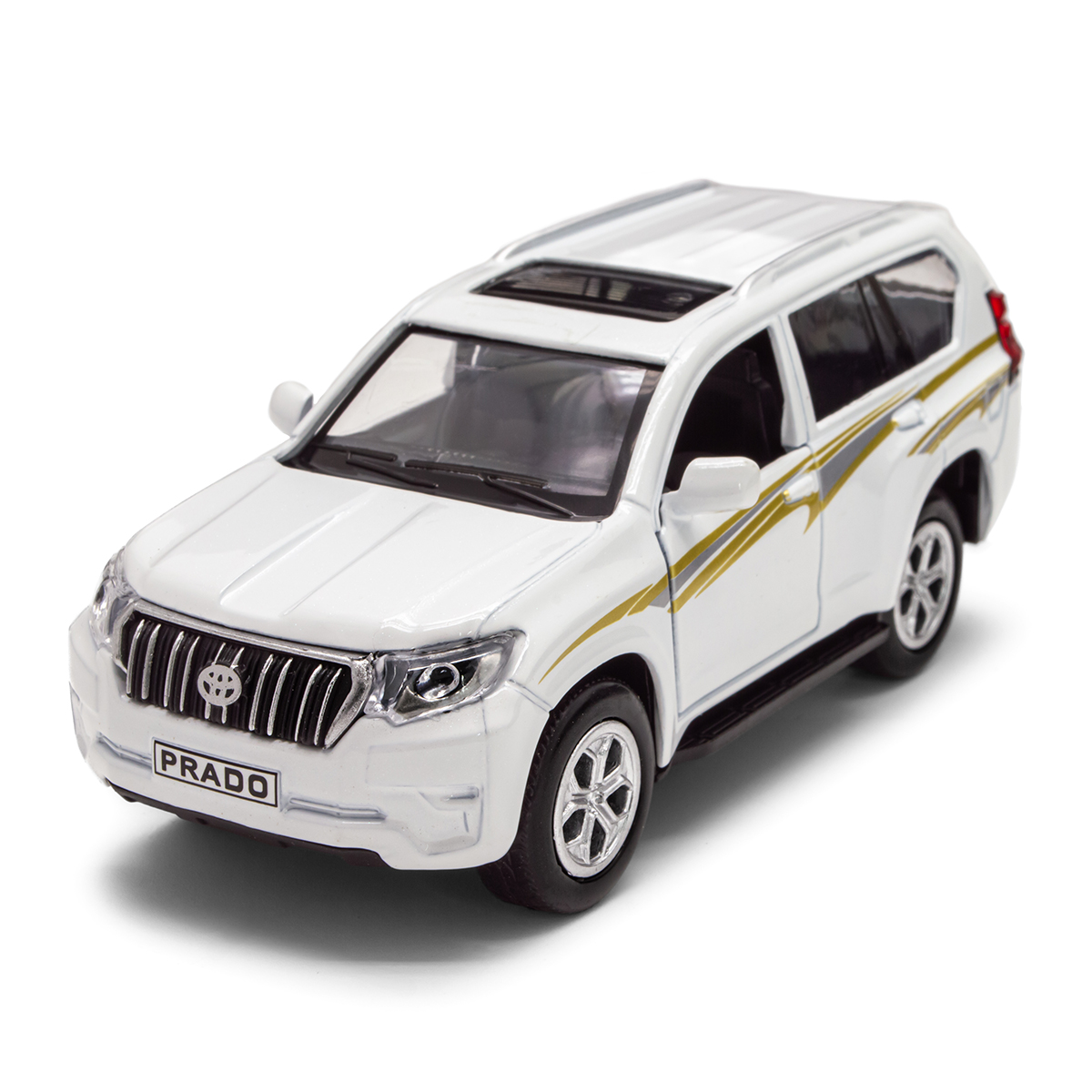 Автомодель Toyota Prado металева 1:40 Біла — превʼю 16
