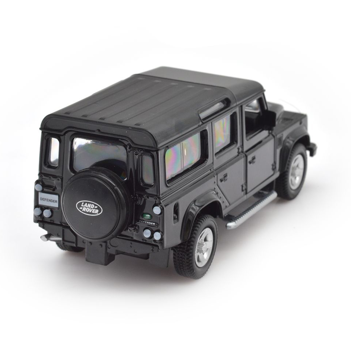 Автомодель Techno Drive Land Rover Defender 110 металева 1:32 Чорна — превʼю 17