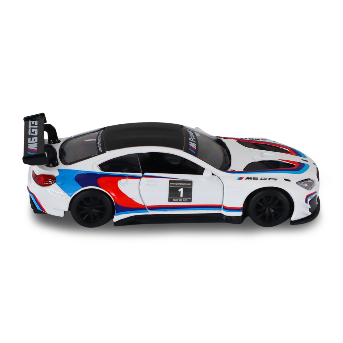 Автомодель BMW M6 GT3 Techno Drive металева 1:44 Біла — превʼю 27
